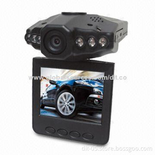 Car Black Box with 1/4-inch Color CMOS, 2.5-inch TFT, Photo/Video/Preview, 270° Rotation
